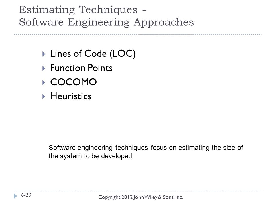 Estimating Software Engineering Effort: Project and Product Development Approach